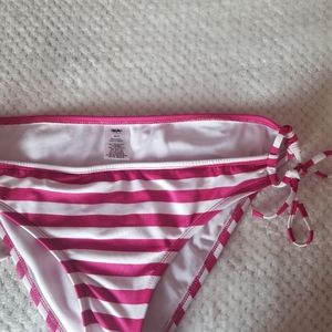Mossimo Swimsuit Bottom -- Pink & White XL